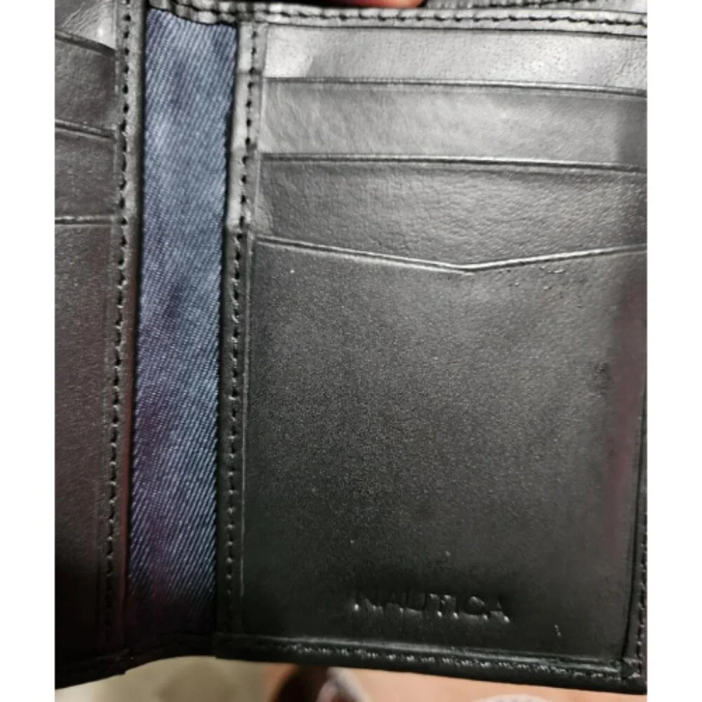 Men's Classic Leather Trifold RFID Wallet (Available in Smooth or Pebble Grain)